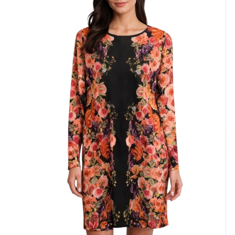 INC International Concepts Harvest Sun Vibrant Garden Dress Size 3x